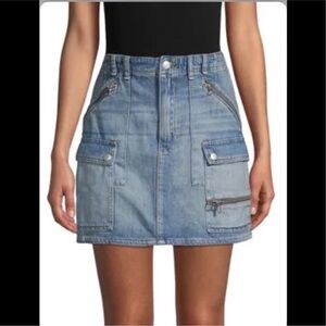 NWT Free People Avenue Mini Denim Skirt